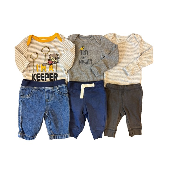 Carter's Other - Baby Boy Newborn Outfits Shirts Pants Jeans Bodysuits Clothes Lot Harry Potter